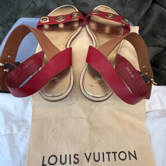 Louis Vuitton 41 Two Tone leather sandals - Picture 4 of 5